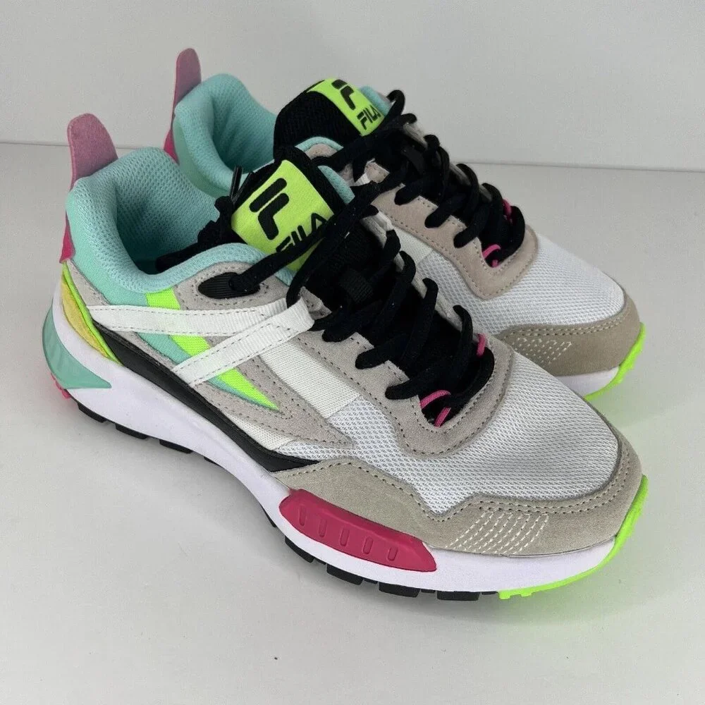 FILA Setona Viz Leather and Mesh Cross Training Sneaker Womens Size 6.5 EU 37.5